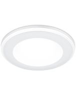 Trio Aura 652310131 witte inbouwspot met LED paneeltje en LED rand