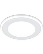 Trio Aura 652410131 witte inbouwspot met LED paneeltje en LED rand