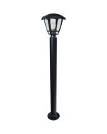 zwarte paallamp Axis van 90 cm hoog met een klassieke kap