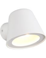 Trio Beni witte klein rond naar beneden gericht wandlampje voor buiten met een GU10 lampje