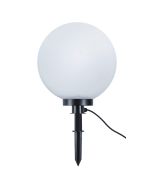 Trio Bolo R57044001 wit bolvormige terraslamp van 40cm met zwarte grondspies en snoer