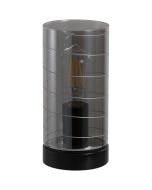 Tafellamp Broughton rookglas 23cm