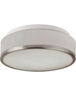 Searchlight Cheese 7039-28SS mat zilver badkamer plafondlamp