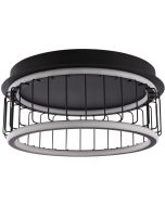 Searchlight Circolo 54215-1BK zwarte plafondlamp