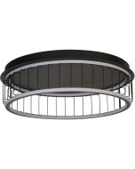 Searchlight Circolo 54216-1BK zwarte plafondlamp