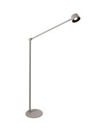 Freelight Cugino creme kleurige vloerlamp van 150cm hoog met scharnierende arm en spot met geintegreerde LED en touchdimmer