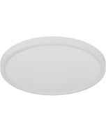 Reality Draco witte ronde plafonnière van 40 cm in diameter met een hoogte van 2,6 cm van kunststof met geïntegreerde LED