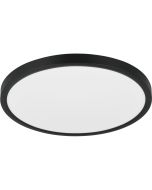 Reality Draco witte ronde plafonnière van 23 cm in diameter met een hoogte van 2,6 cm van kunststof met geïntegreerde LED