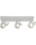 Freelight Galileo plafondspot van 50cm lang met witte plafondplaat en die spots met reflector en GU10 lamp