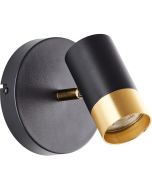 Brilliant Vigolo G03410/86 zwart met goudkleurige spot