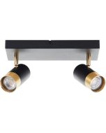 Brilliant Vigolo G03413/86 zwart met goudkleurige spot