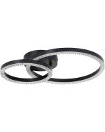 Brilliant Aurelia G80766/06 zwarte plafonniere