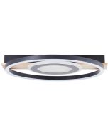 Brilliant Maureen G99927A76 zwart met houten plafondlamp