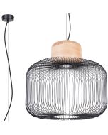 Hanglamp Gabbia zwart 55cm