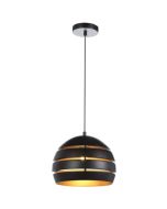 Freelight Djarin H0628Z zwart met goudkleurige hanglamp