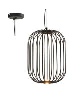 Freelight Piolo H8432Z zwart metalen hanglamp