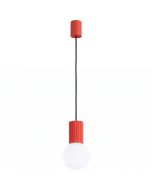 Hanglamp Halo rood 12cm