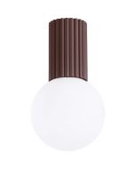 Plafondlamp Halo bruin 12cm