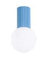 Plafondlamp Halo lichtblauw 12cm