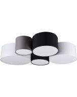 Trio Hotel 693900517 plafondlamp met vijf kappen