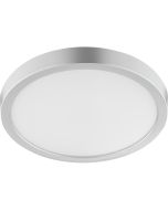 Brilliant Jade zilverkleurige plafonnière voor de badkamer met een diameter van 27,5 cm en een hoogte van 3,1 cm