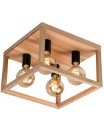 Spotlight Kago 9154474 eikenhouten plafondlamp