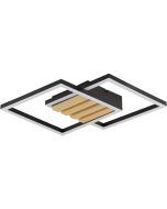 Plafondlamp Kaleo hout 38cm