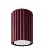Plafondlamp Karbon bordeauxrood 7cm