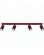 Plafondspot Karbon bordeauxrood 81cm