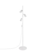 Vloerlamp Karbon wit 155cm