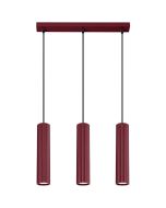 Hanglamp Karbon bordeauxrood 45cm