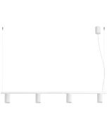Hanglamp Karbon wit 122cm