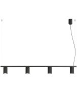 Hanglamp Karbon zwart 122cm