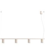 Hanglamp Karbon beige 122cm