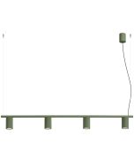 Hanglamp Karbon olijfgroen 122cm