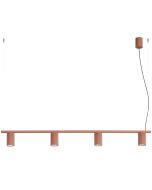 Hanglamp Karbon okerrood 122cm