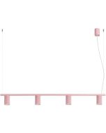 Hanglamp Karbon roze 122cm