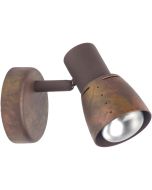 Brilliant Lava 39510/56 oudkoperen metalen spotje met een R50 reflector lampje