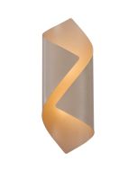 Freelight Letto creme kleurige wandlamp van 30,5cm hoog van rond gevouwen metalen plaat met geintegreerde LED