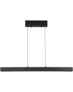 Searchlight Linear zwarte in hoogte verstelbare van 95 tot 150cm uitschuifbare hanglamp met drie LED balken