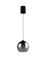 Hanglamp Liora rookglas 25cm