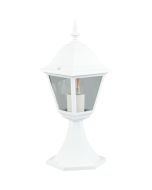 Trio Livenza 505760132 klassieke zwarte sokkellamp met vier transparant glazen ruitjes