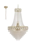 Searchlight Louis Phillipe 1711-11CC chromen zakkroonluchter van kristal met een diameter van 54cm