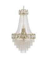 Searchlight Louis Phillipe 1611-6SB kristallen zakkroonluchter met goudkleurige details