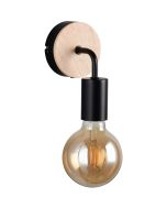 Wandlamp Merida zwart 16cm