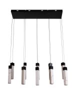 Searchlight Moonbeam 10879-10BK marmerkleurige hanglamp