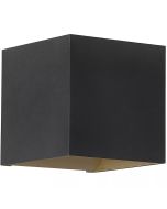 Wandlamp Newton up-down zwart/goud 10cm