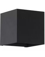 Wandlamp Newton up-down zandzwart 10cm