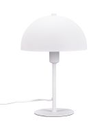 Trio Nola 506200131 wit metalen tafellamp met halfronde metalen kap