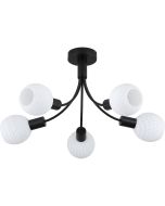 Plafondlamp Nova zwart 56cm